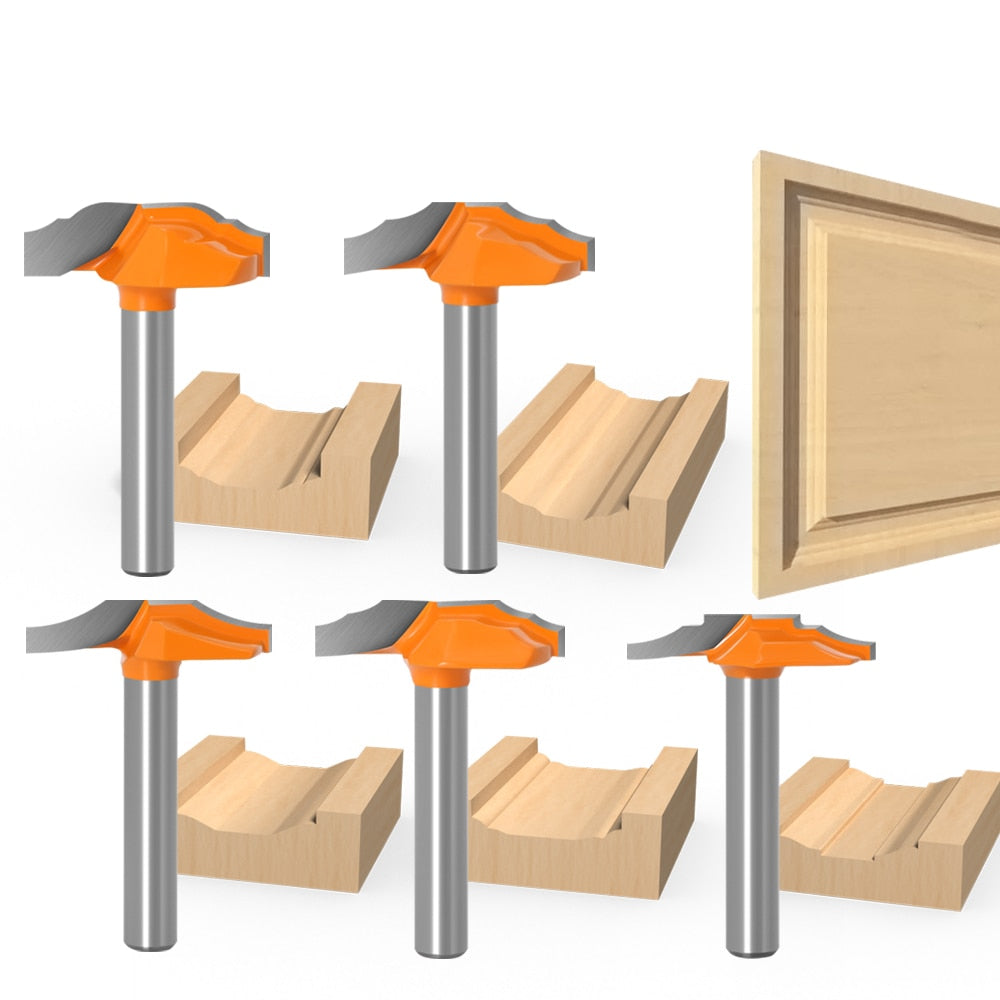 6mm or 6.35mm Shank - Door Engraving - Door Frame Lace Router Bits