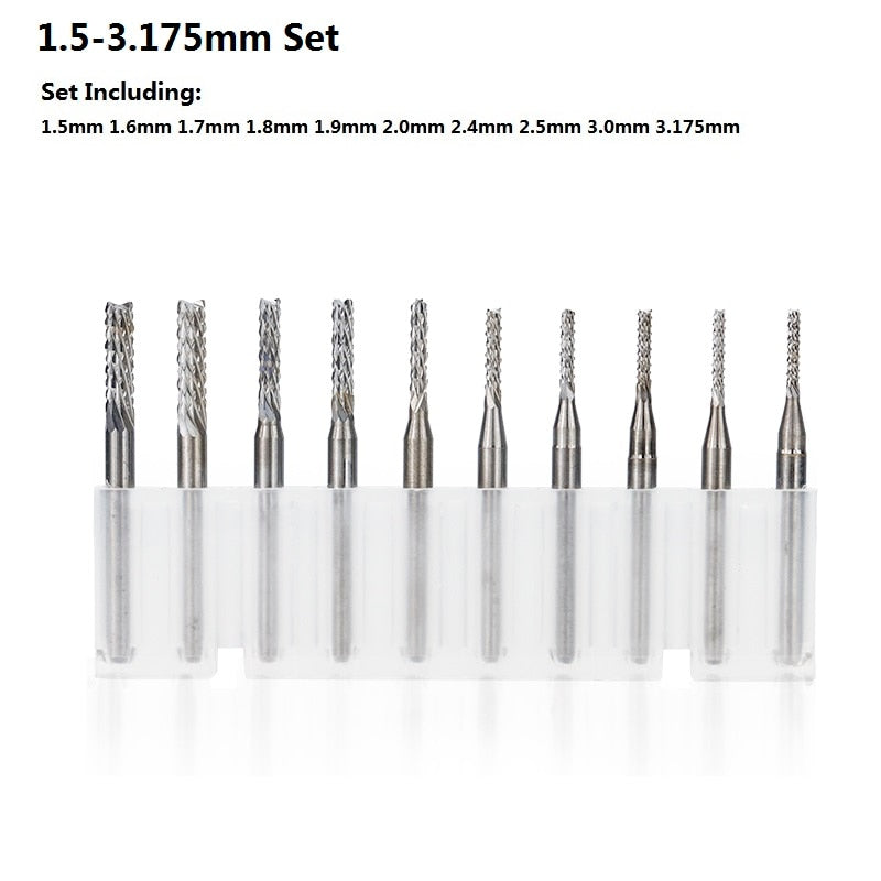 3.175mm Shank - PCB Milling Cutter Set