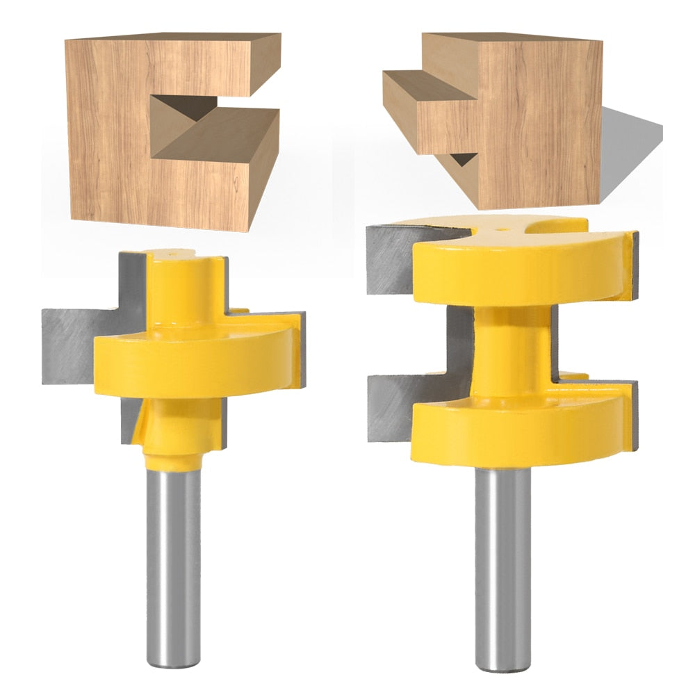 8mm Shank - T-Slot Square Tooth Router Bit