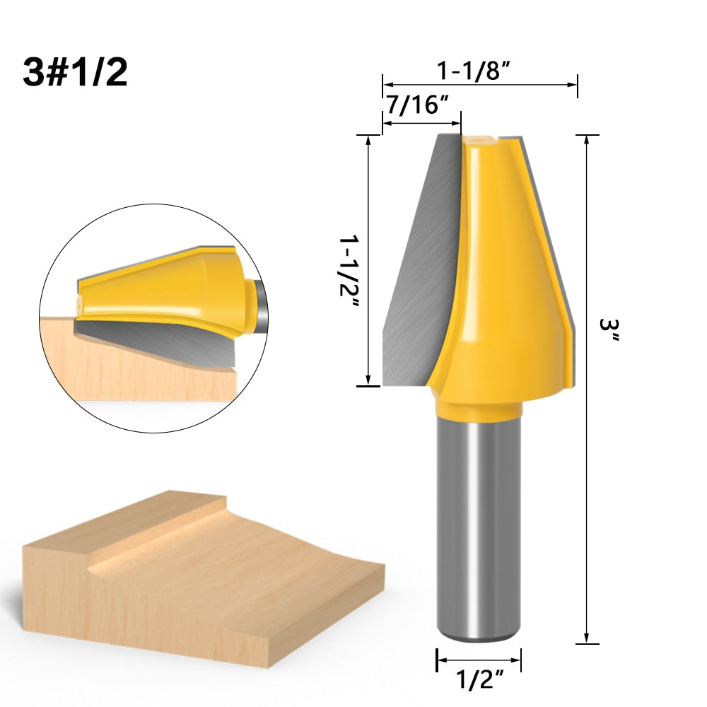 12mm or 12.7mm Shank -  Vertical Raised Panel Router Bit