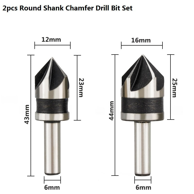 82 Degrees Chamfer Countersink Drill Bit Set