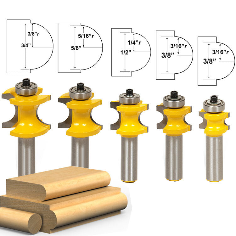 12mm or 12.7mm Shank -   Bullnose Router Bit