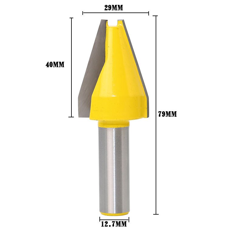 12mm or 12.7mm Shank - Panel Raiser - Vertical - Bevel Design - Router Bit