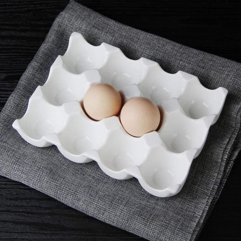 Ceramic Fresh Egg Tray - Emerald Seaside