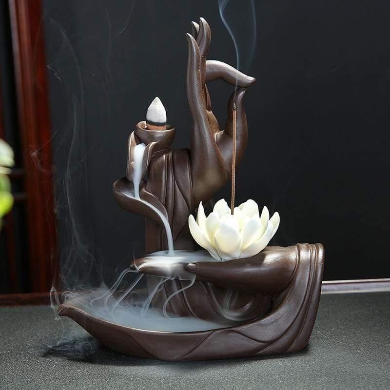 Lotus Flow Burner- Incense Burner - Emerald Seaside