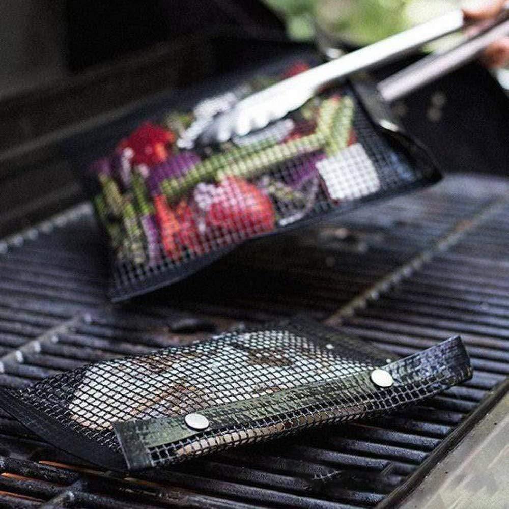 BBQ Bag- Mesh Non-Stick Reusable Mesh Grilling Bag - Emerald Seaside